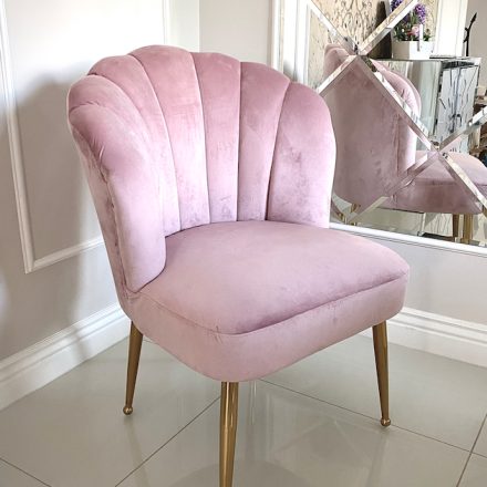 Krzesło Muszla Pink