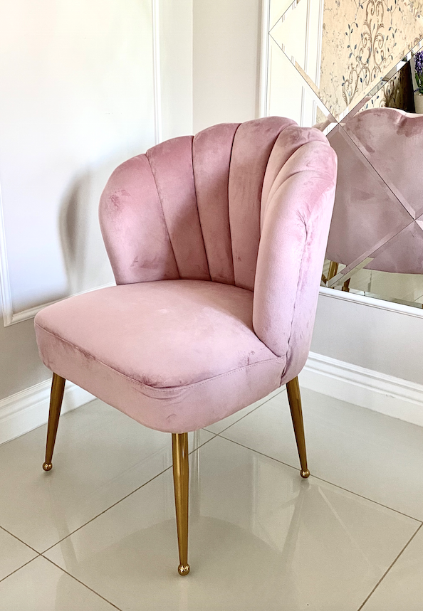 Krzesło Muszla Pink