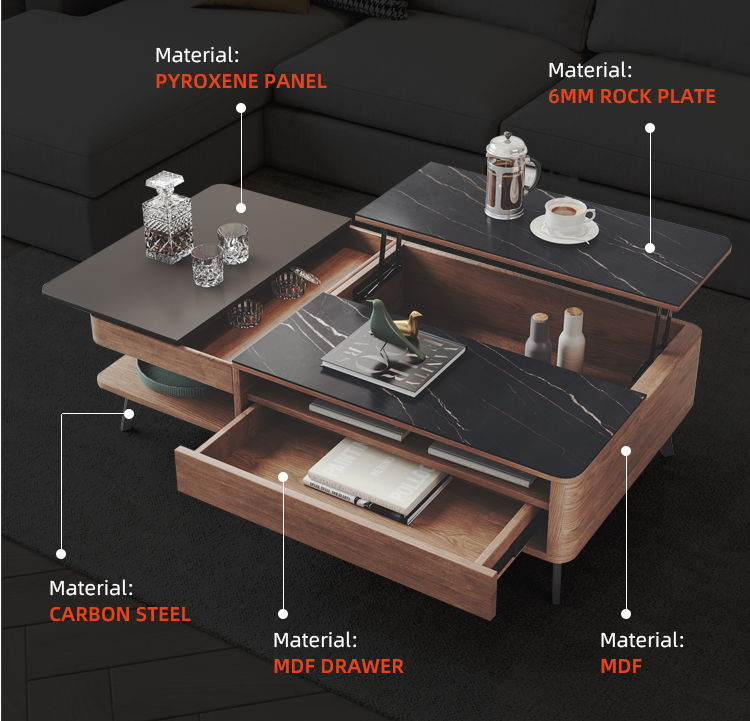 Funkcjonalny stolik kawowy smart