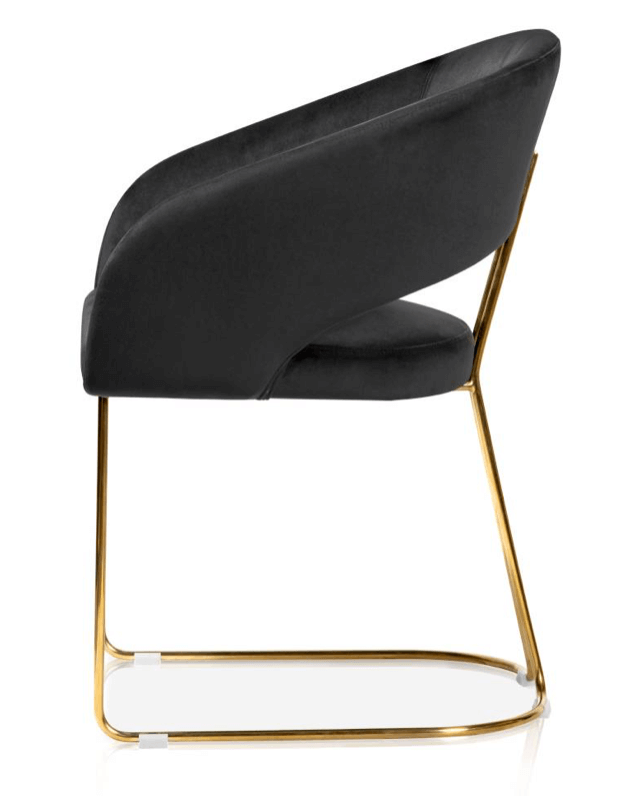 Krzesło Malaga czarny/złoty
